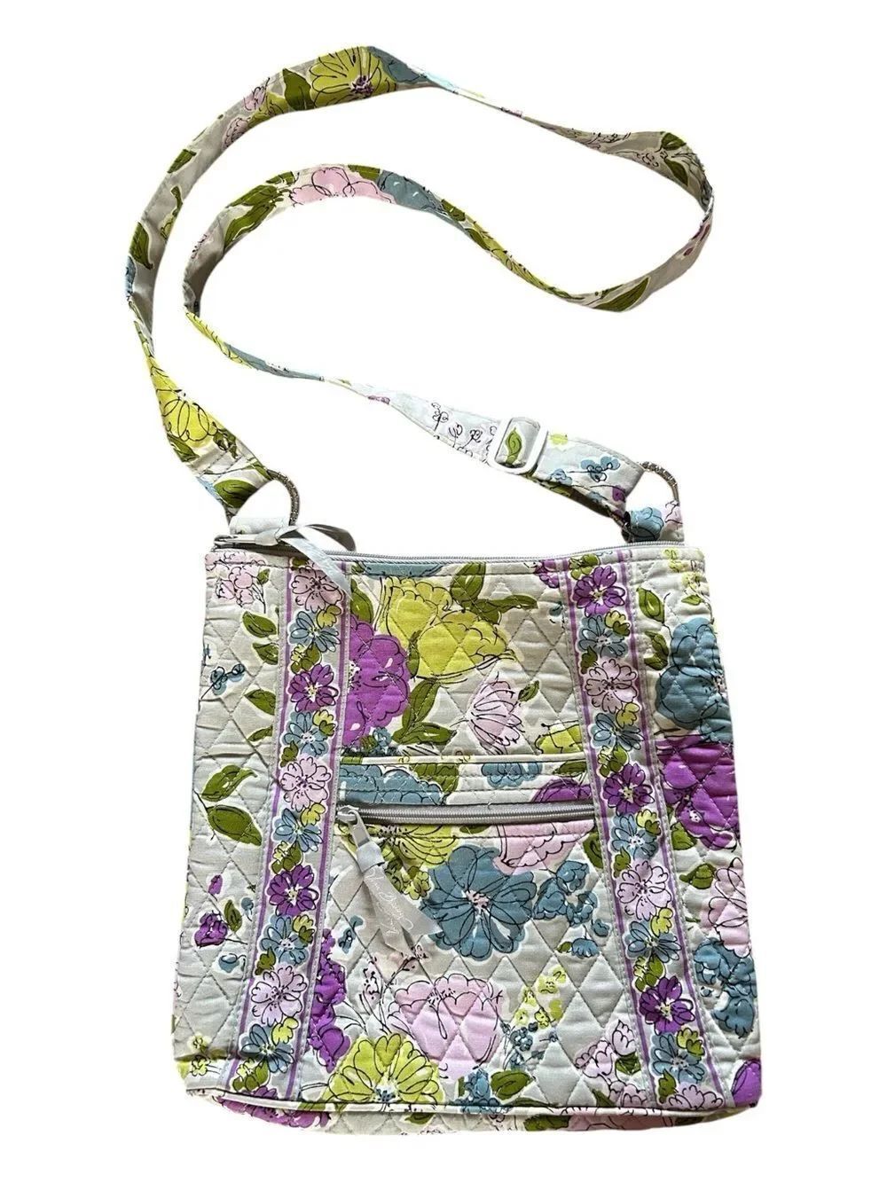 Like New Vera Bradley Quilted Crossbody/Hipster In Watercolor Floral